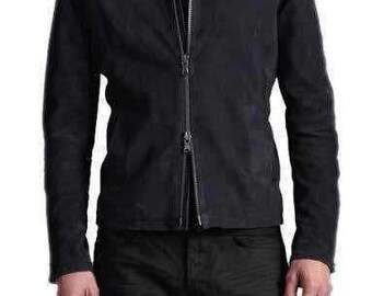 Men's Spectre Bond Morocco Black Suede Leather Jacket