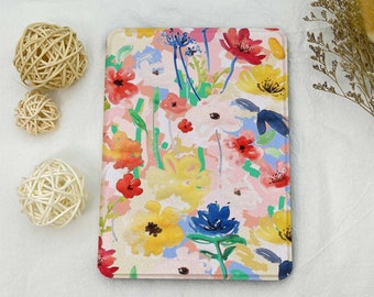 Colourful Flowers Kindle Case for Personalization All New Kindle 6'' Paperwhite 6.8'',Kindle Paperwhite 10th 11th Cover,Kindle Sleeve