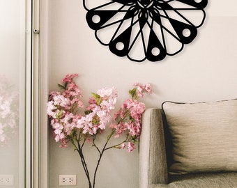 Geometrical Metal wall art, Metal  Wall Art, Large metal Abstract art, Best metal art gift. Modern Living Room Wall Art.