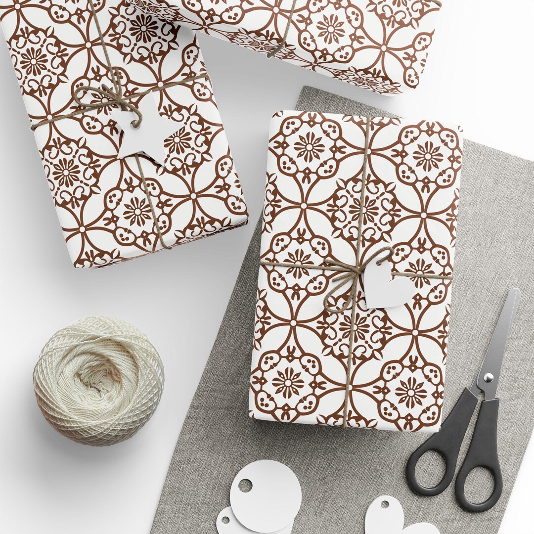 Wrapping Pattern Wrapping Papers, Geometric Patterns White & Grey, Minimalist Style ...