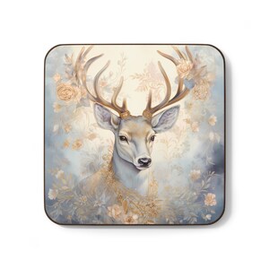 Christmas Vintage Coaster - Hardboard Back Coaster, Holiday Drinkware, Decorative Coaster, Retro Christmas Coaster, Teacher Gift