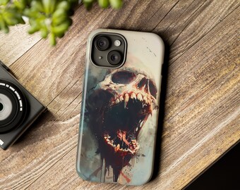 Creepy vampire skull | Gothic horror themed phone case for iPhone 15 14 13 12 8 | Samsung galaxy s24 s23 s22 | Google Pixel 7 8