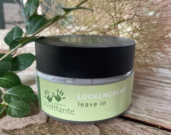 Lockencreme green, Haarpflegecreme, Haare, Haarpflege, Locken, Lockenpflege, Chiasamen, Leinsamen, Vegan