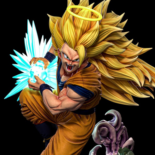 STL_Dragon Ball_G0ku SSJ3 (K4m3h4m3)