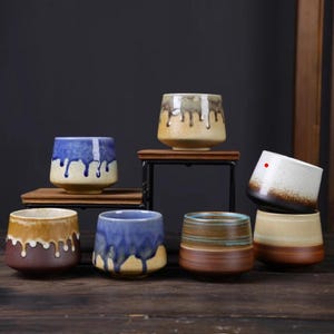 Handmade Japanese Sytle Ceramic Mug – Stoneware Coffee Cup, Wabi-Sabi Tea Mug, Artisan Ceramic Pottery Gift