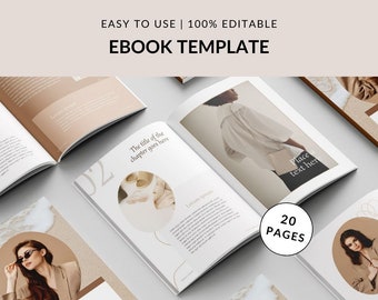 Ebook template for Canva | Beige ebook template