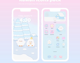 Cute icons pack | Pastel icons | Cute phone theme | Aesthetic phone theme | iOS , Android |student app icons | phone set up