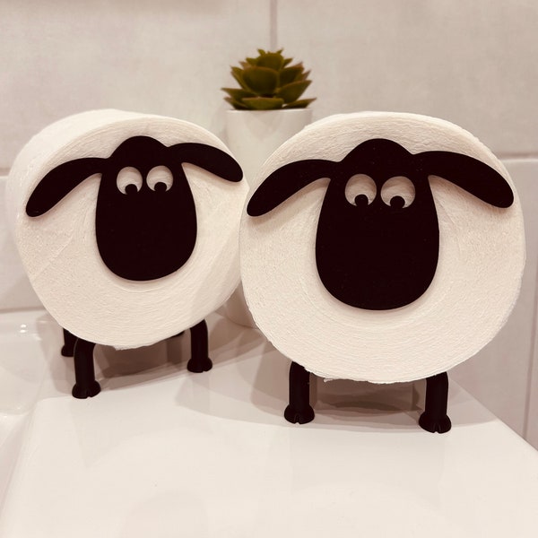Toilettenpapier Schaf ("Shaun das Schaf"-Look)