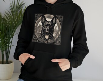 Halloween German Shepherd Unisex Hoodie. Spooky lovely gift for dog mom and dad