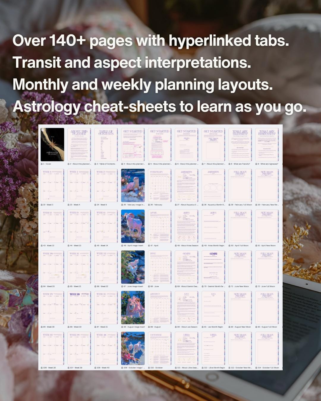 2026 Astrology Planner (PDF) - Moon Phase and Lunar Calendar ...