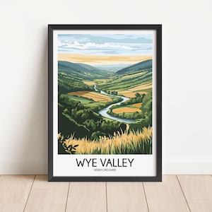 Wye Valley Travel Poster Digital Download