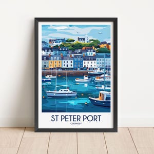 St Peter Port Travel Poster Digital Download