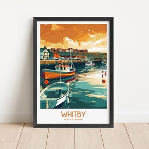 Whitby Travel Poster Digital Download