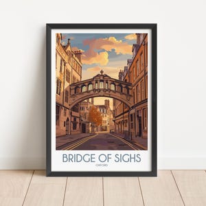 Bridge of Sighs Travel Poster Digital Download
