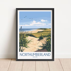 Northumberland Travel Poster Digital Download