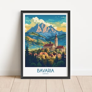 Bavaria Travel Poster Digital Download