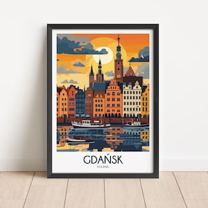 Gdansk Travel Poster Digital Download