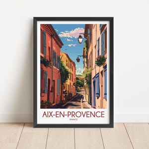 Aix-en-Provence Travel Poster Digital Download