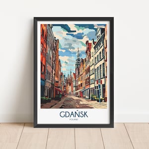 Gdansk Travel Poster Digital Download