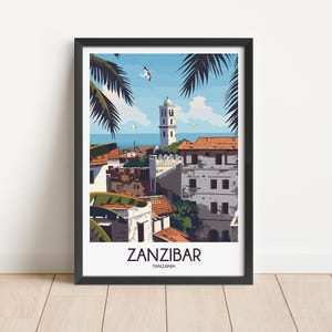 Zanzibar Travel Poster Digital Download