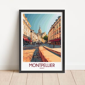 Montpellier Travel Poster Digital Download