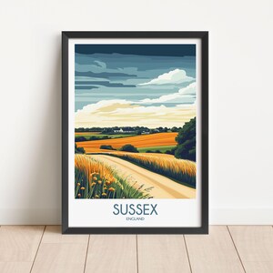 Sussex Travel Poster Digital Download