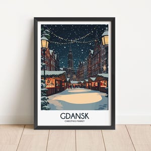 Gdansk Travel Poster Digital Download