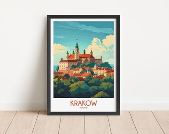 Krakow Travel Poster Digital Download