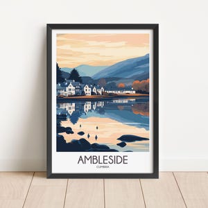Ambleside Travel Poster Digital Download