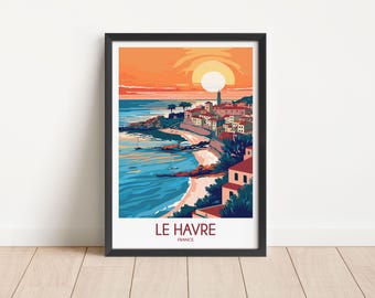 Póster de viaje de Le Havre (descarga digital)