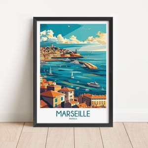 Marseille Travel Poster Digital Download