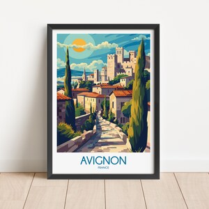 Avignon Travel Poster Digital Download
