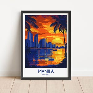 Manila Travel Poster Digital Download