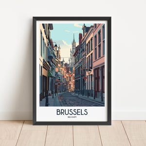 Brussels Travel Poster Digital Download