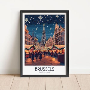 Brussels Travel Poster Digital Download