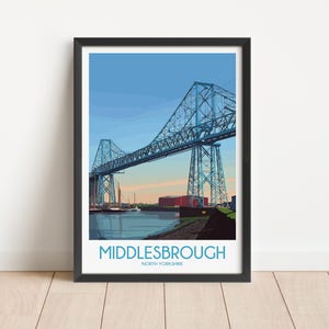 Middlesbrough Travel Poster Digital Download