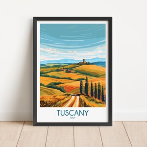Tuscany Travel Poster Digital Download