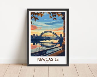 Digitale download van Newcastle-reisposter