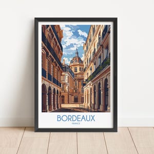Bordeaux Travel Poster Digital Download