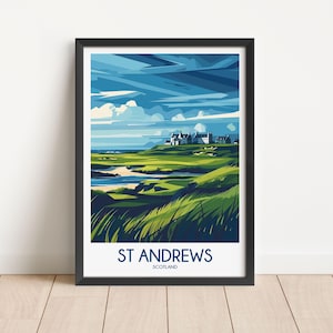 Affiche de voyage de St Andrews en téléchargement numérique