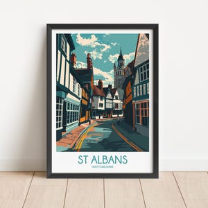 St Albans Travel Poster Digital Download