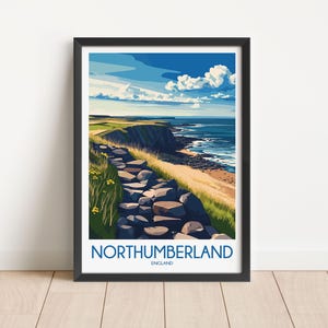 Northumberland Travel Poster Digital Download