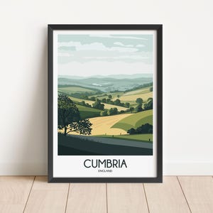 Cumbria Travel Poster Digital Download