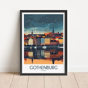 Gothenburg Travel Poster Digital Download