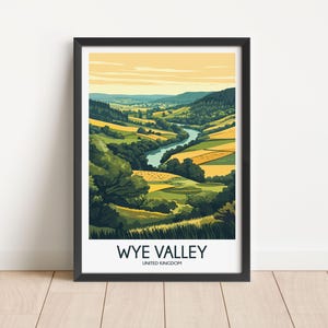 Wye Valley Travel Poster Digital Download