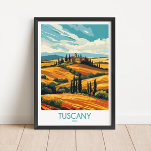 Tuscany Travel Poster Digital Download