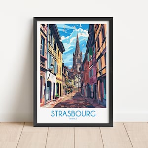 Strasbourg Travel Poster Digital Download