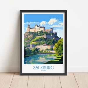 Salzburg Travel Poster Digital Download