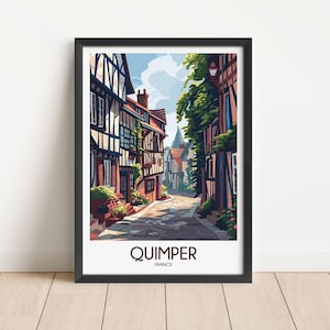 Quimper Travel Poster Digital Download