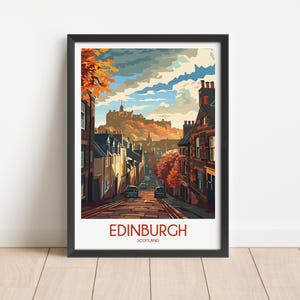 Edinburgh Reise Poster Digitaler Download